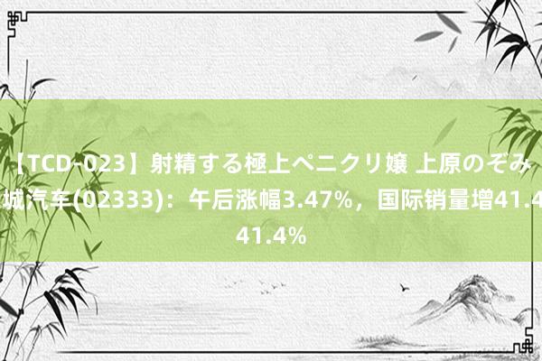 【TCD-023】射精する極上ペニクリ嬢 上原のぞみ 长城汽车(02333):午后涨幅3.47%,国际销量增41.4%