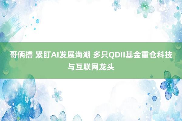 哥俩撸 紧盯AI发展海潮 多只QDII基金重仓科技与互联网龙头