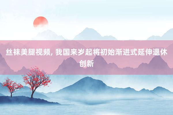 丝袜美腿视频， 我国来岁起将初始渐进式延伸退休创新